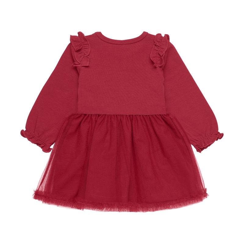 Minymo-Baby-Kjole-Langermet-Tyll-Rio Red-Rød | Nettbutikk med unike ...