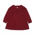 Minymo Kjole Baby Langermet Strikket Liten Bomull Ull Rio Red (Kun str 74) thumbnail
