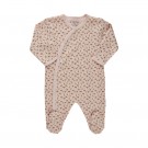 Fixoni Nattdrakt Baby Langermet Med fot Dyreprint Soft Rose (Kun str 62 og 68)  thumbnail
