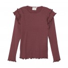 Minymo T-skjorte Barn Langermet Rib Volanger Roan Rouge thumbnail