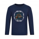 Minymo T-skjorte Barn Langermet 3D Gravemaskinprint Dark Navy (Kun str 104, 116 og 122) thumbnail