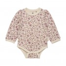 Celavi Ullbody Baby Ull Bambus Blomsterprint Deauville Mauve (Kun str 70, 80 og 90) thumbnail