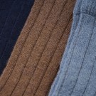 Minymo Ullsokker Barn Rib 3-pack Dark Navy (Kun str 15/18) thumbnail