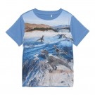 Minymo T-skjorte Barn Kortermet Dinosaurprint Riviera (Kun str 92, 98 og 110)  thumbnail