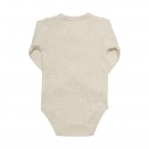 Fixoni Body Baby Langermet Omslag Rib Tan Melange (Kun str 50 og 62) thumbnail