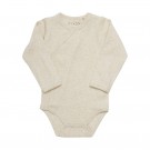 Fixoni Body Baby Langermet Omslag Rib Tan Melange (Kun str 50 og 62) thumbnail