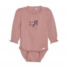 Minymo Body Baby Langermet Blomster Ash Rose thumbnail