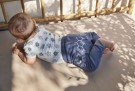 Minymo Bukse Baby Sweat Skilpaddeprint Dark Denim (Kun str 56 og 62) thumbnail