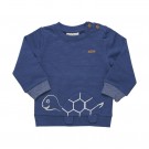 Minymo Genser Baby Langermet Sweat Skilpaddeprint Dark Denim (Kun str 56 og 62) thumbnail