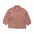 Celavi Ulljakke Barn Softwool med glidelås Old Rose Melange (Kun str 70, 80 og 100) thumbnail