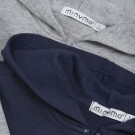 Minymo Jakke Sweat Barn 2-pack med hette Greymelange thumbnail