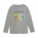 Minymo T-skjorte Barn Langermet Pocémon Light Grey Melange (Kun str 104, 116 og 128) thumbnail