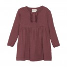 Minymo Kjole Baby Langermet Rib Roan Rouge thumbnail