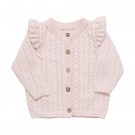 Fixoni Cardigan Baby Strikket Magano Calcite (Kun str 68, 74 og 86) thumbnail