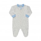 Fixoni Nattdrakt Baby Langermet Med glidelås og fot Lt. Blue thumbnail