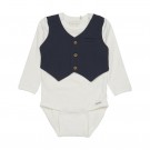 Minymo Body Baby Langermet Vest Collegiate Blue thumbnail