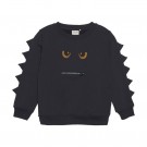 Minymo Genser Barn Langermet Monster Dark Navy (Kun str 98 og 152) thumbnail