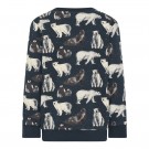 Minymo Genser Barn Langermet Isbjørnprint Collegiate Blue (Kun str 98, 104 og 122) thumbnail