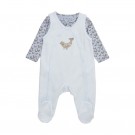 Fixoni Sparkebukse sett velour med body Ballad Blue (Kun str 62 og 68) thumbnail