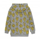 Minymo Genser Barn Sweat Langermet Hette Pikachu Grey Melange (Kun str 98 og 110) thumbnail