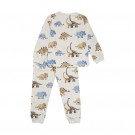 Minymo Pyjamas sett Barn Langermet Dinosaur Beige Melange (Kun str 92, 98 og 110) thumbnail