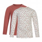 Minymo T-skjorte Barn Langermet 2-pack Canyon Rose (Kun str 116, 128 og 134)