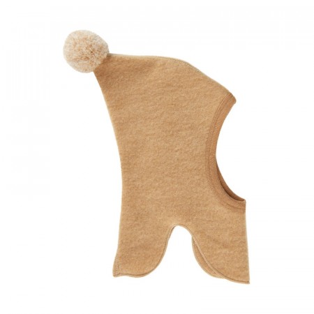 Celavi Ullbalaclava Baby Med dusk Børstet Ensfarget Apple Cinnamon (Kun str 60)