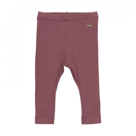 Minymo Leggings baby Rib Roan Rouge