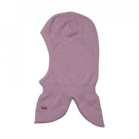 Minymo Ullbalaclava Barn Ull Bomull Ensfarget Elderberry (Kun str 80/86 og 104/110)