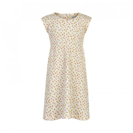 Minymo Kjole Barn Kortermet Blomster White Swan (Kun str 98 og 104)
