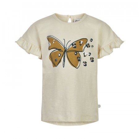 Minymo T-skjorte Barn Kortermet Sommefugl White Swan (Kun str 98)