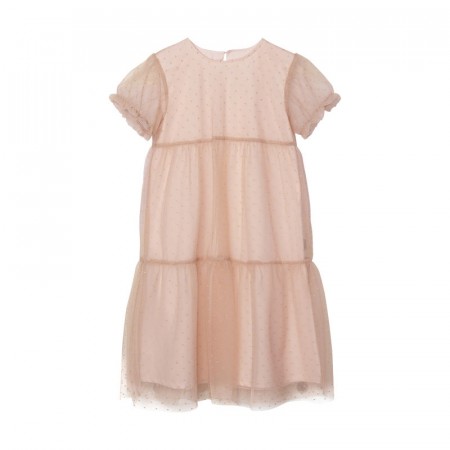 Creamie Tyllkjole Barn Kortermet Glitter Stor Rose Smoke