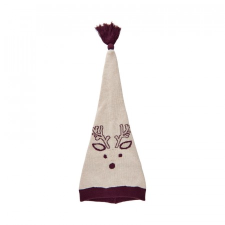 Minymo Nisselue Barn Med dusk Strikket Beige Melange (Kun str 48, 50 og 52)