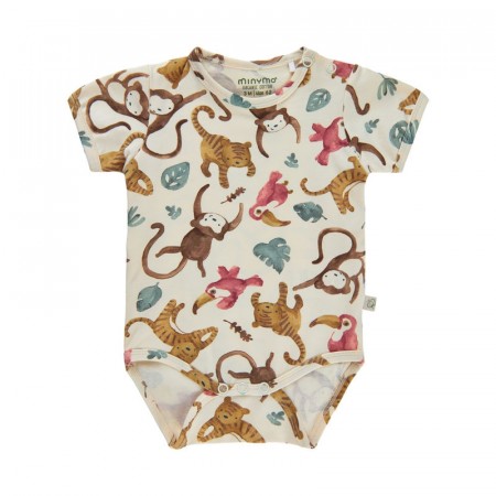 Minymo Body Baby Kortermet Lobster Bisque (kun str 62)