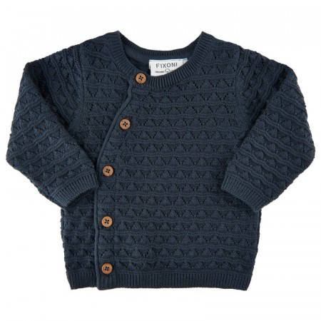 Fixoni Cardigan Baby Strikket Ebony (Kun str 68)