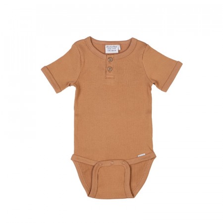 Minymo Body Baby Kortermet Rib Chipmunk