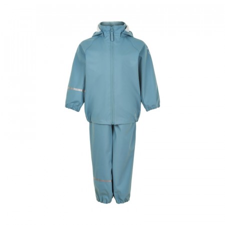 Celavi Regntøysett Barn Ensfarget Smoke Blue (Kun str 90, 100 og 110)