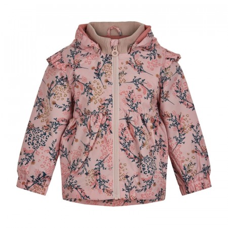 Minymo Overgangsjakke Barn Blomster Peach Wip (Kun str 86/92)