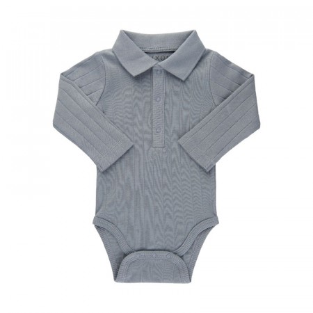 Fixoni Body Baby Langermet Krage Rib Tradewinds (Kun str 68)