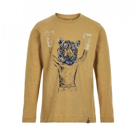 Minymo T-skjorte Barn Langermet Tiger Antelope (Kun str 104)