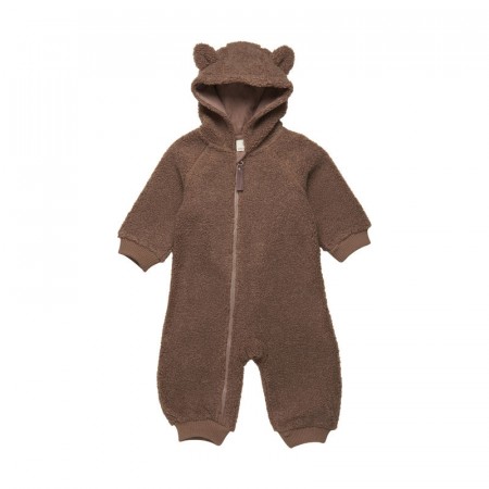 En Fant Heldrakt Baby Langermet Teddy Portabella (Kun str 68, 86 og 92)