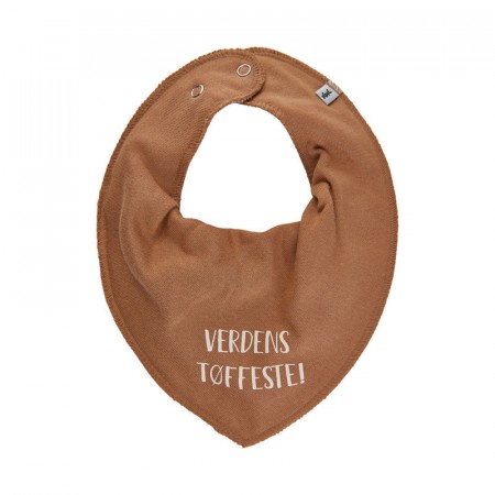 Pippi Smikke Baby Bandana med tekst Verdens tøffeste Indian Tan