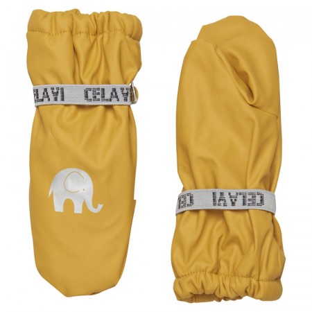 Celavi Regnvotter Barn Foret Ensfarget Mineral Yellow