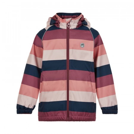 Minymo Softshelljakke Barn Striper Roan Rouge (Kun str 98 og 122)