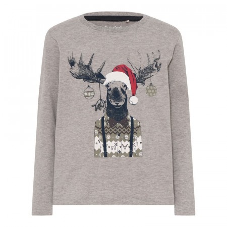 Minymo T-skjorte Barn Langermet Julemotiv Southern Moss (Kun str 116, 122 og 134)
