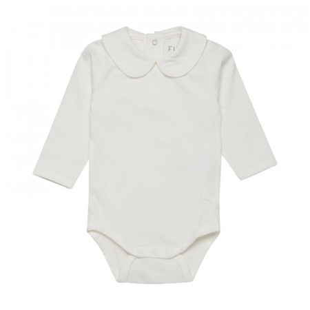 Fixoni Body Baby Langermet Krage Pristine (Kun str 68, 74 og 80)