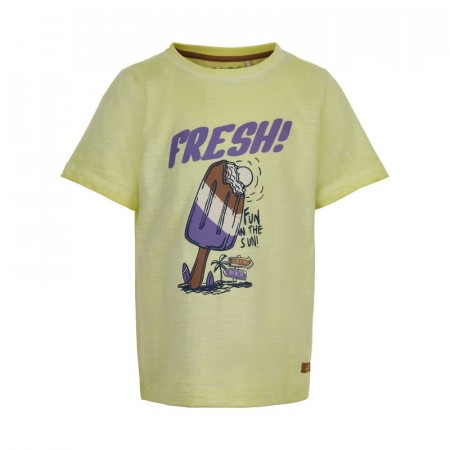 Minymo T-skjorte Barn Kortermet Isprint Lime Sherbet (Kun str 104, 116 og 152)