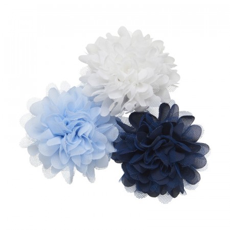 Creamie Blomsterpin Barn 3-pack Xenon Blue (Kun 4 stk igjen)