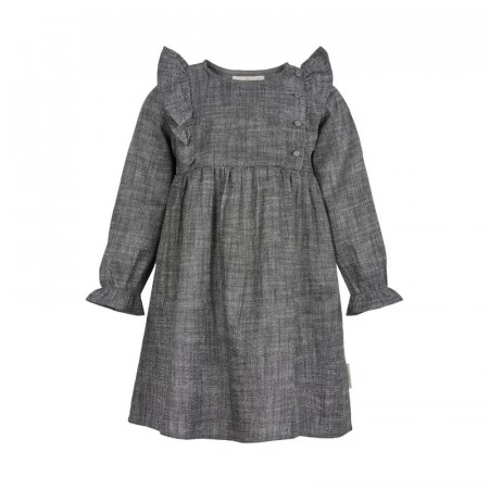 Creamie Kjole Barn Langermet Glitter Lurex Grey Melange (Kun str 92 og 110)
