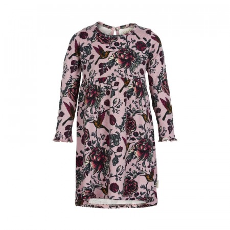 Creamie Kjole Barn Langermet Blomster Liten Violet Ice (Kun str 104 og 110)